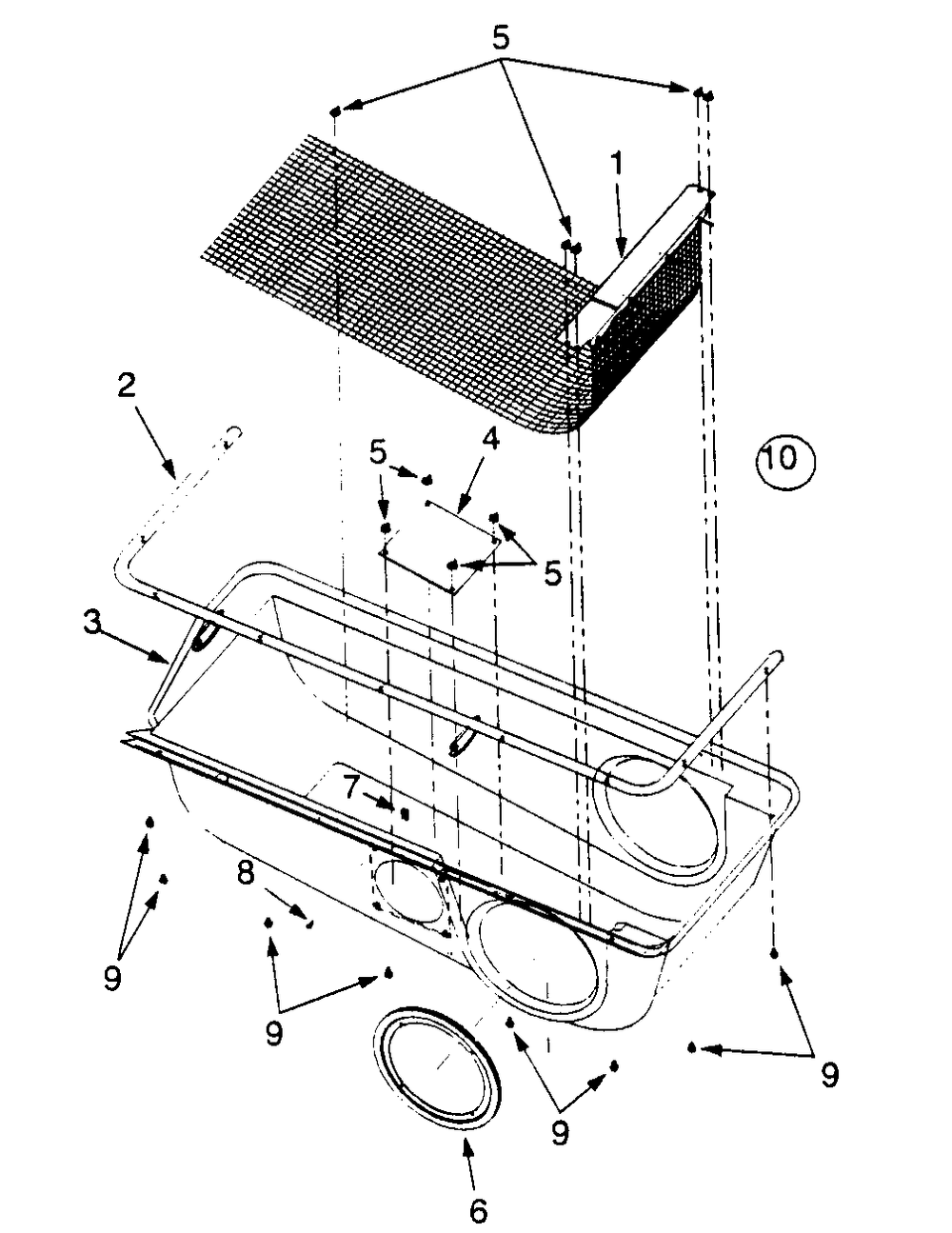 Grass Catcher Assembly Diagram and Parts List for 063 190000 Cub Cadet Lawn Tractor Accessories